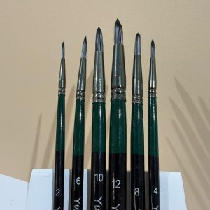 P13 - Set de pinceles de nylon redondos de máxima calidad