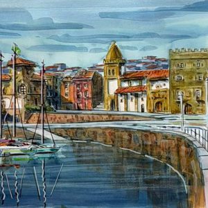 A34 -  Acuarela Juan Mieres